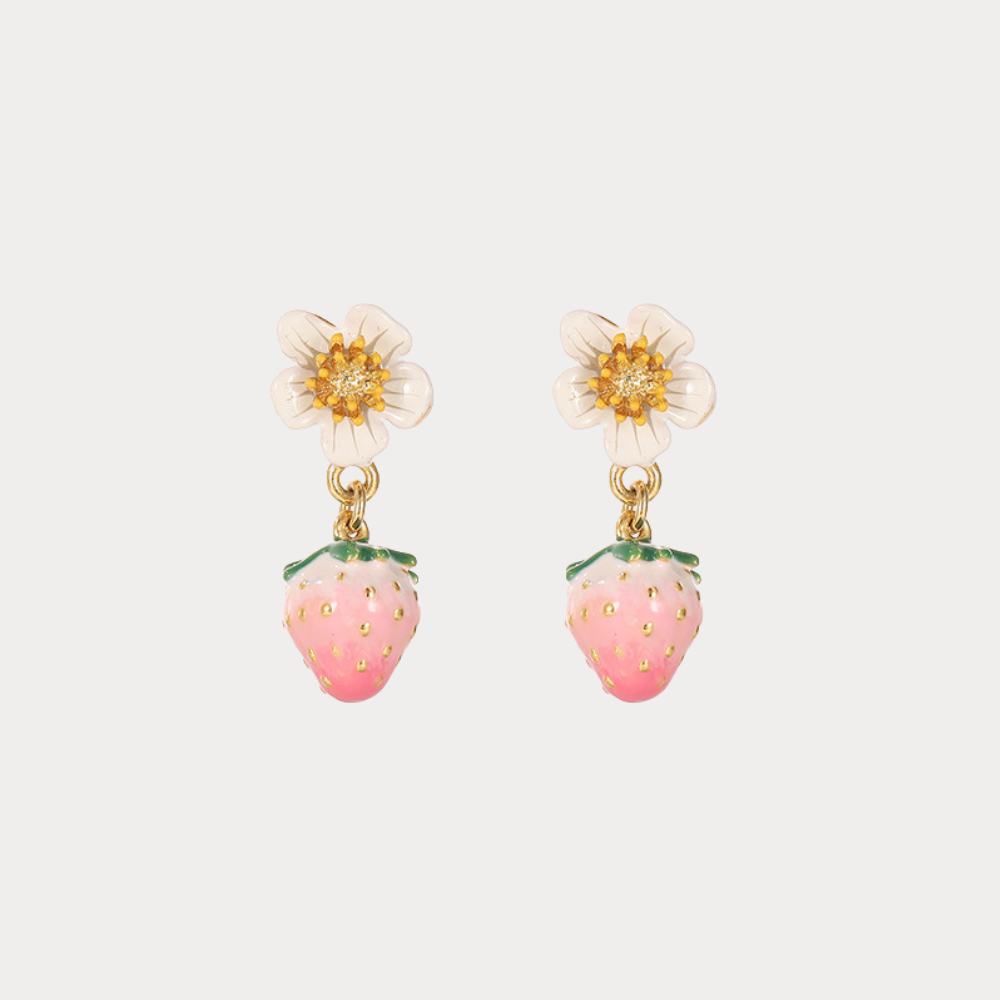 Strawberry Blossom Earrings