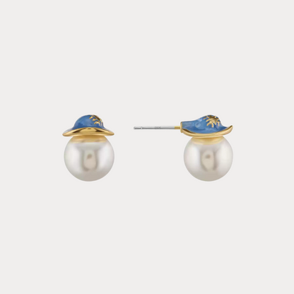 Scarecrow Pearl Stud Earrings