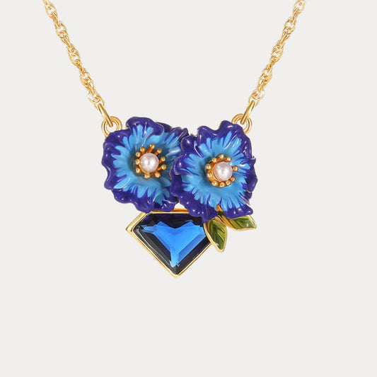 Corn Poppy Necklace