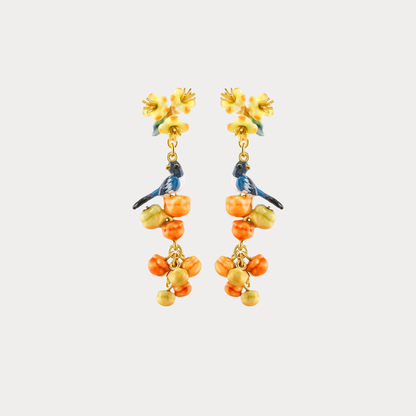 Persimmon Magpie Earrings