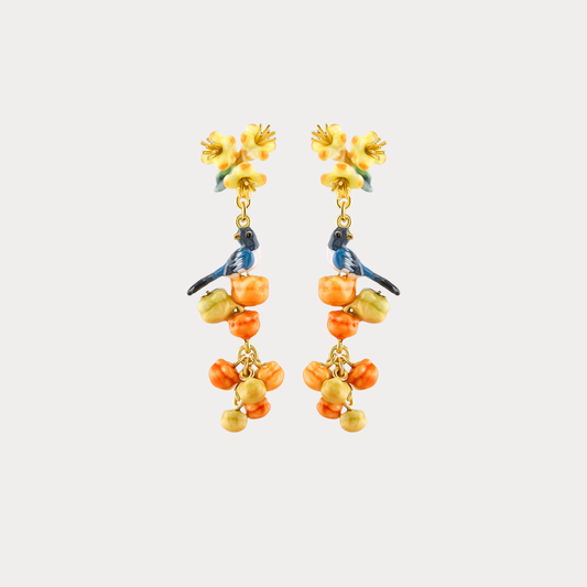 Persimmon Magpie Earrings