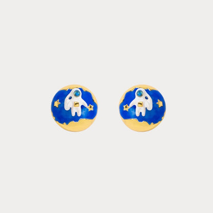 Astronaut Stud Earrings