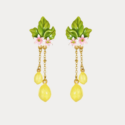 Lemon Tassel earrings