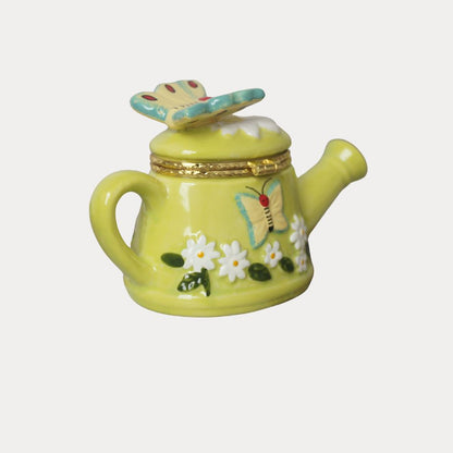 Butterfly Garden Teapot Trinket Box