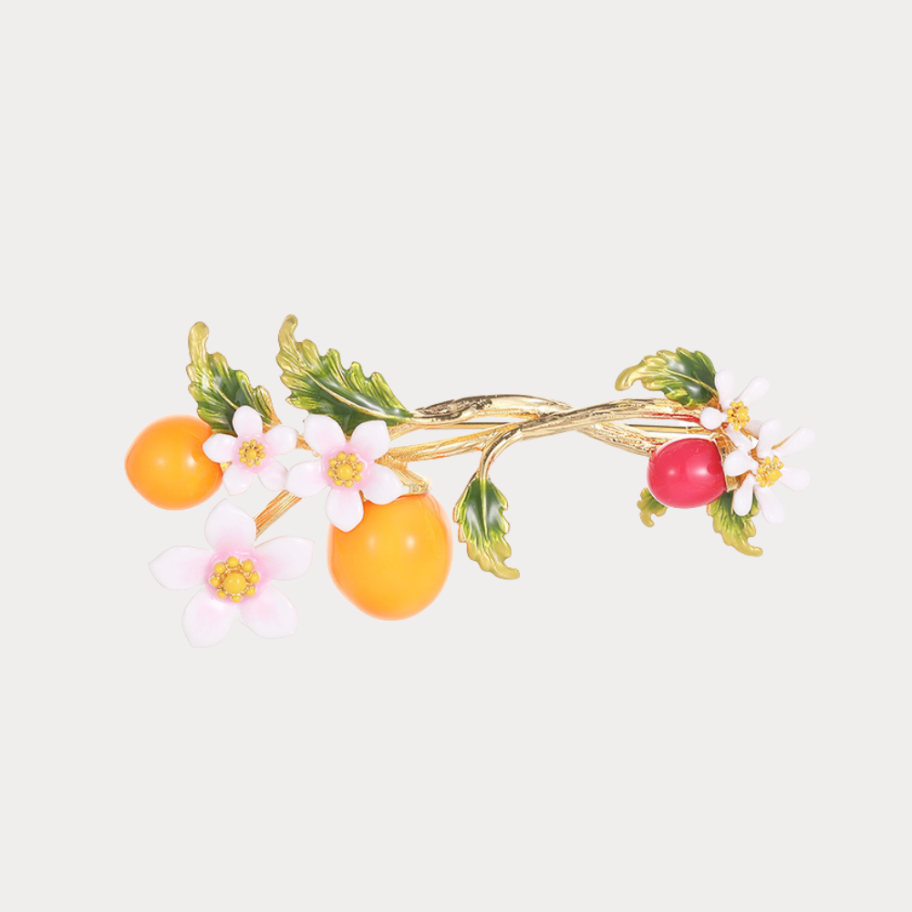 Cherry Tomato Brooch
