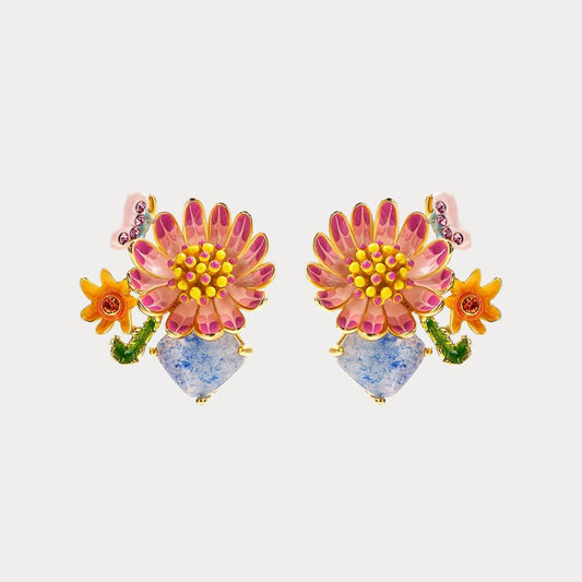 Daisy Blossom Stud Earrings