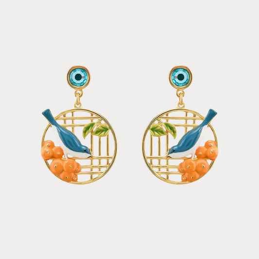 Magpie & Persimmon Earrings