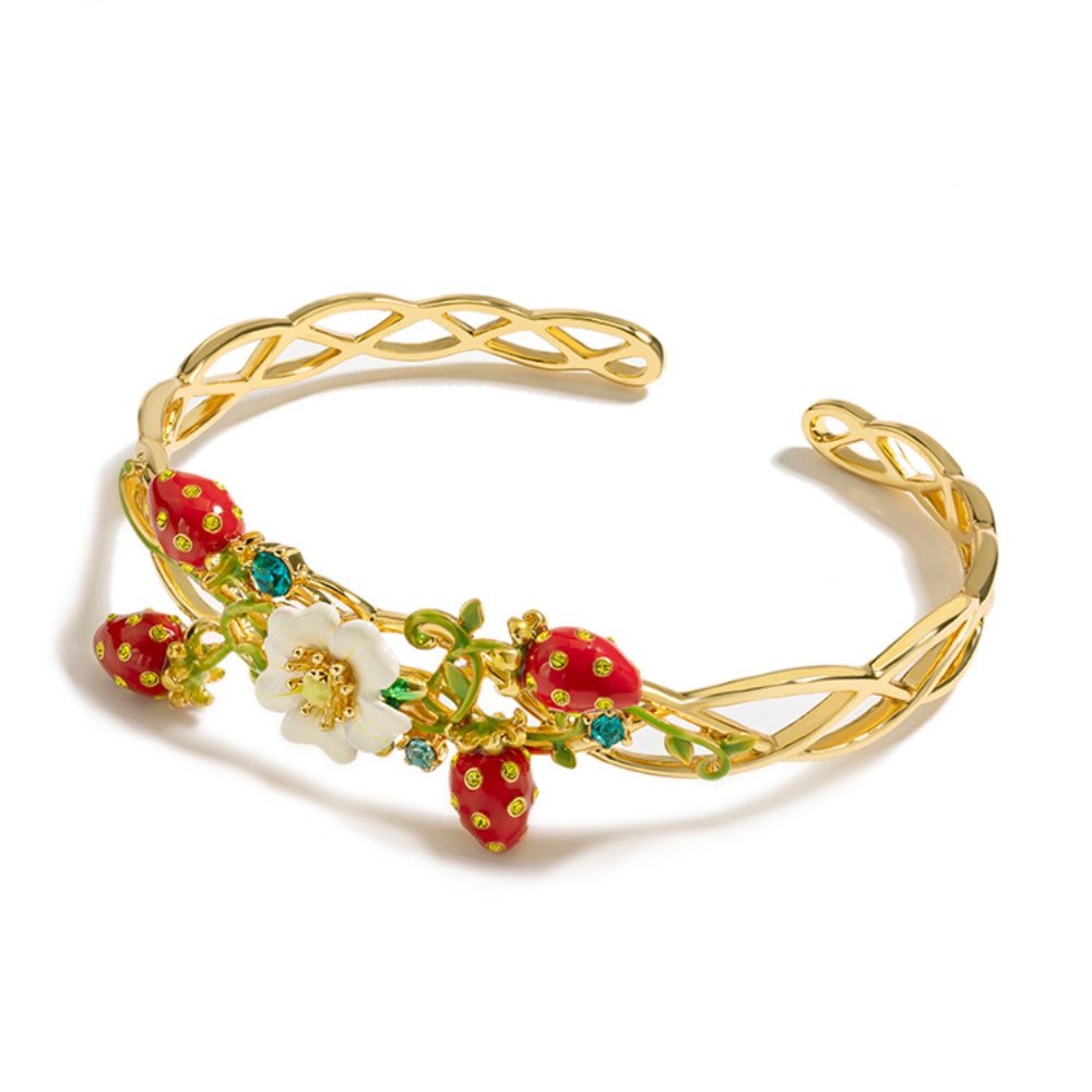 Strawberry Cuff Bracelet