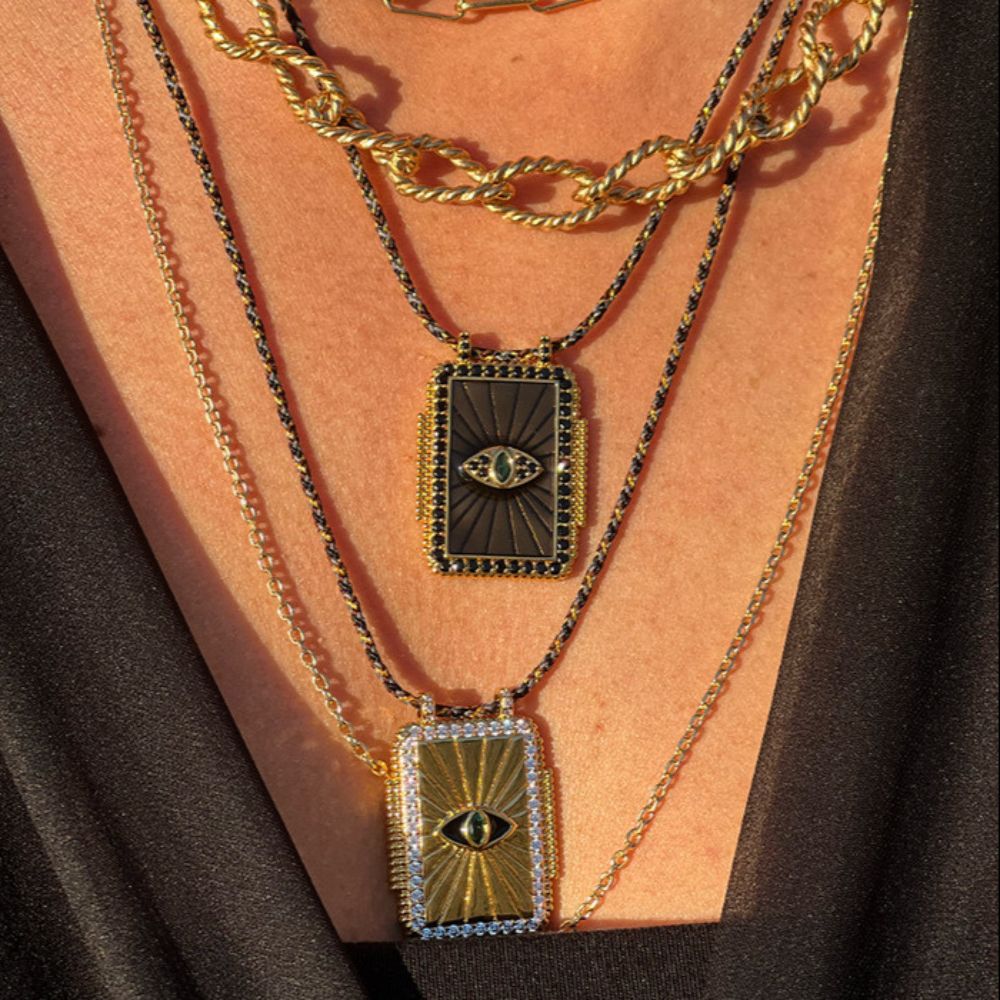 Bohemian Tarot Card Necklace