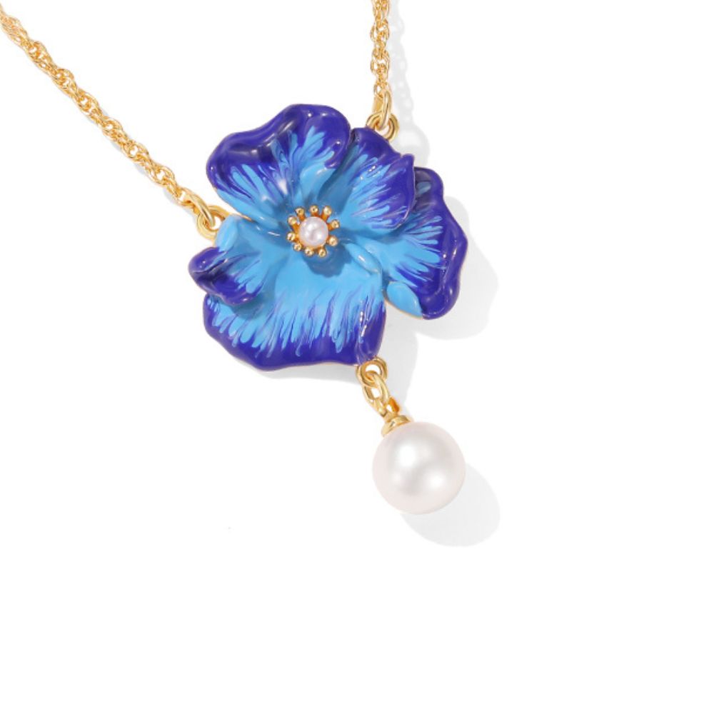 Corn Poppy Necklace