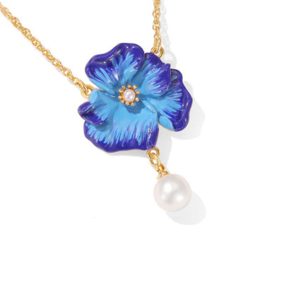 Corn Poppy Necklace