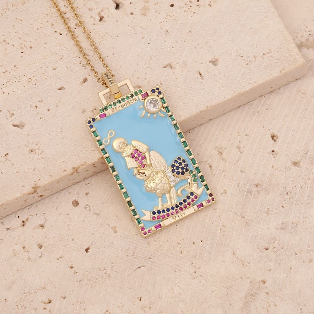 Tarot Card Necklace - Strength