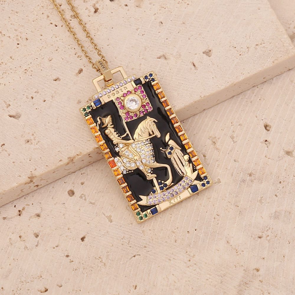 Tarot Card Necklace - Death