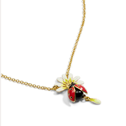 Daisy & Ladybug Necklace