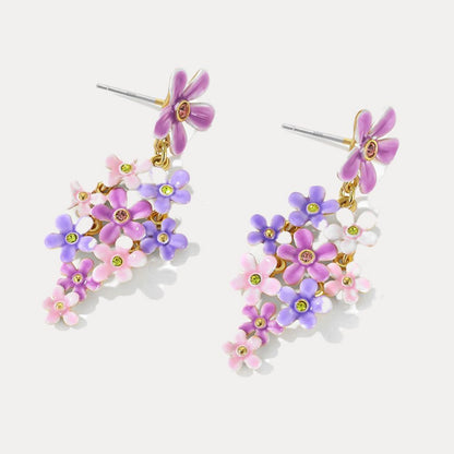 Forget-Me-Not Dangling Earrings