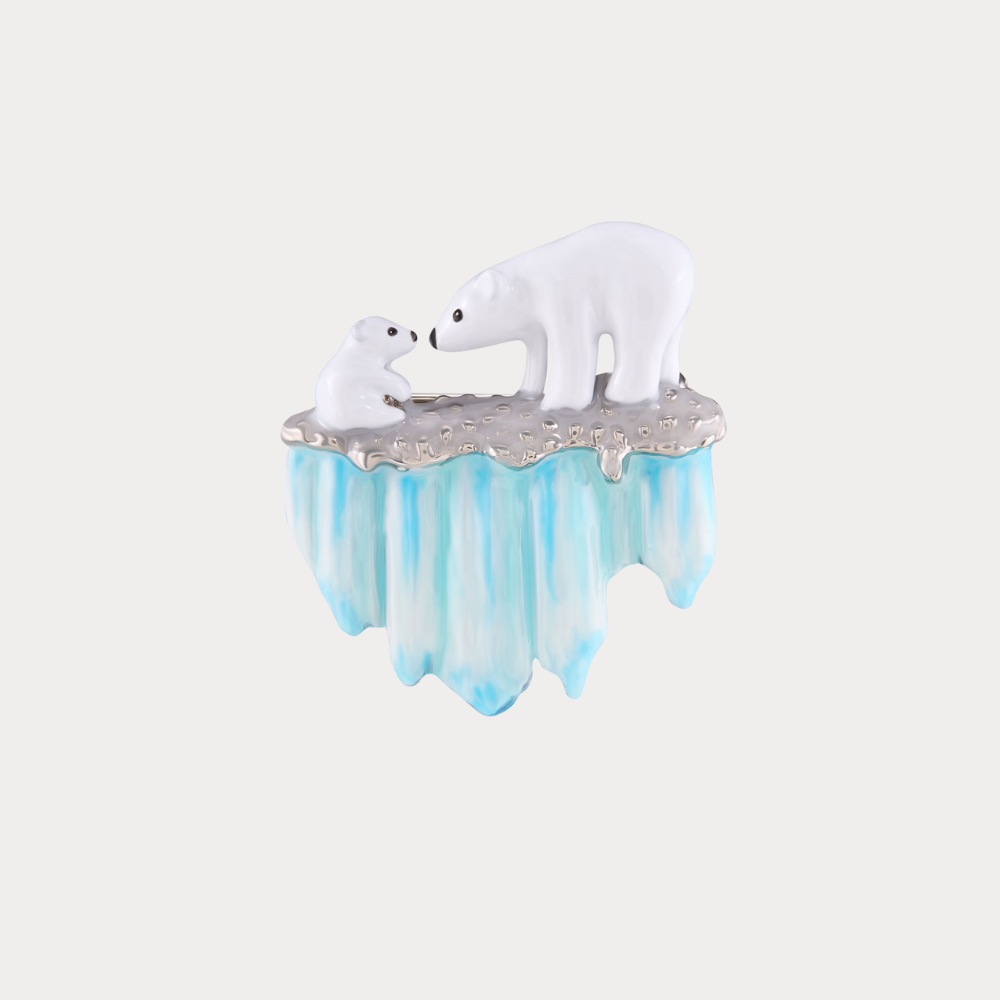 Polar Bear Brooch