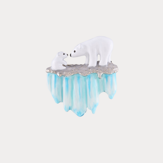 Polar Bear Brooch