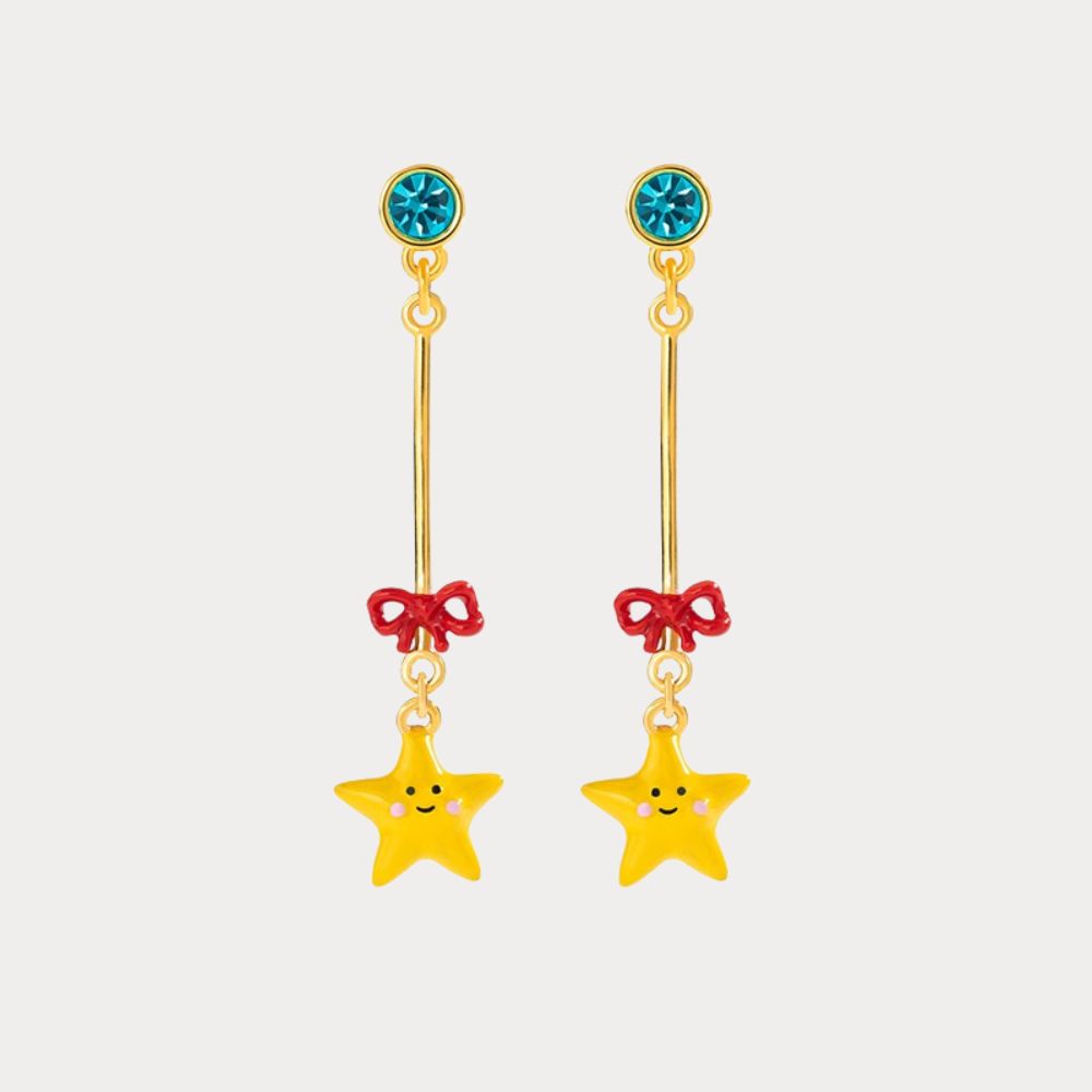 Star Drop Earrings