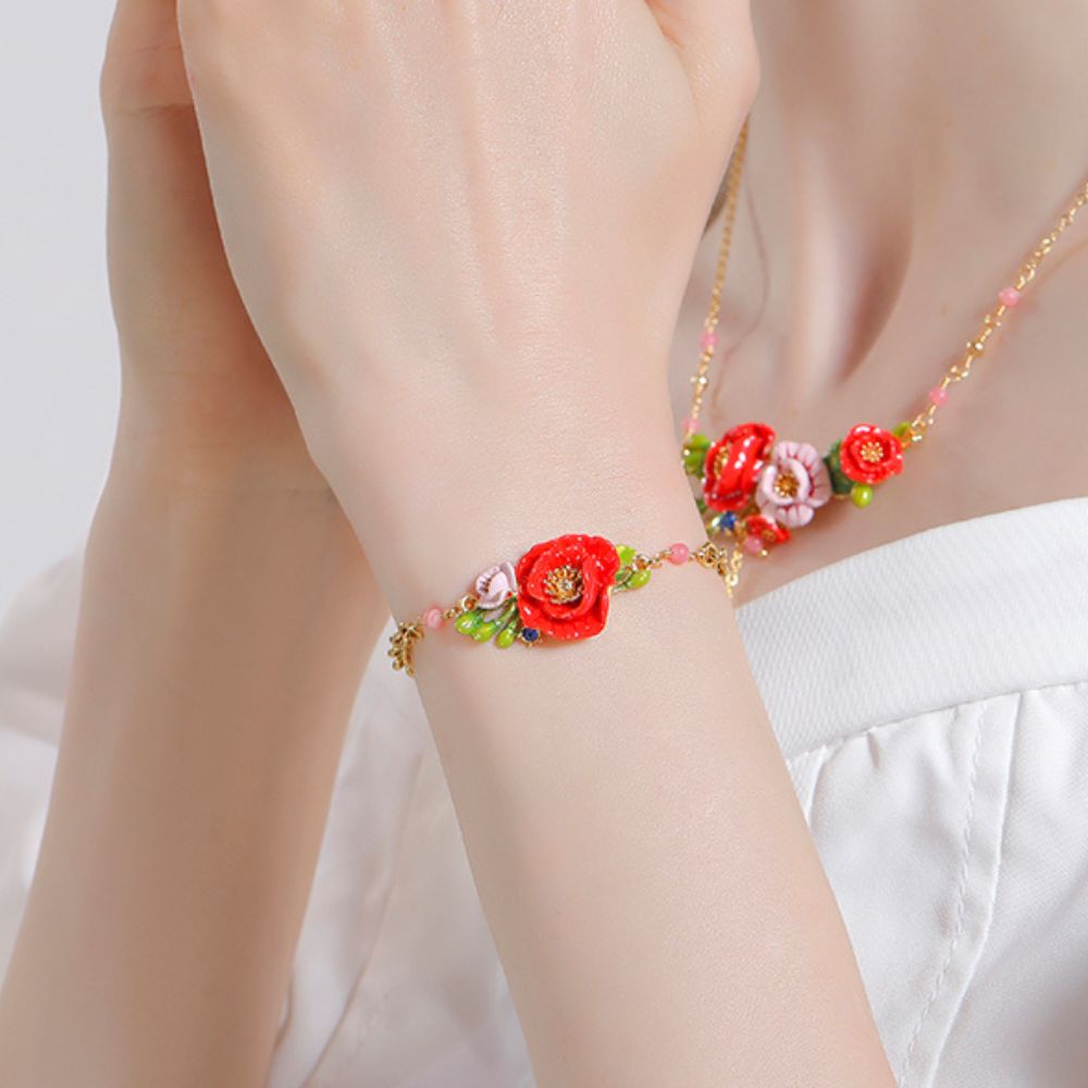 Corn Poppy Bracelet