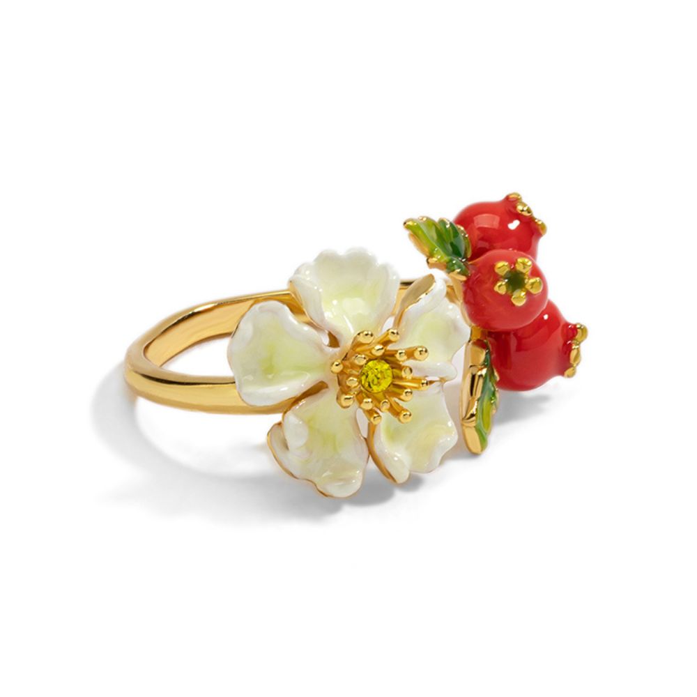 Cranberry Flowers Ring