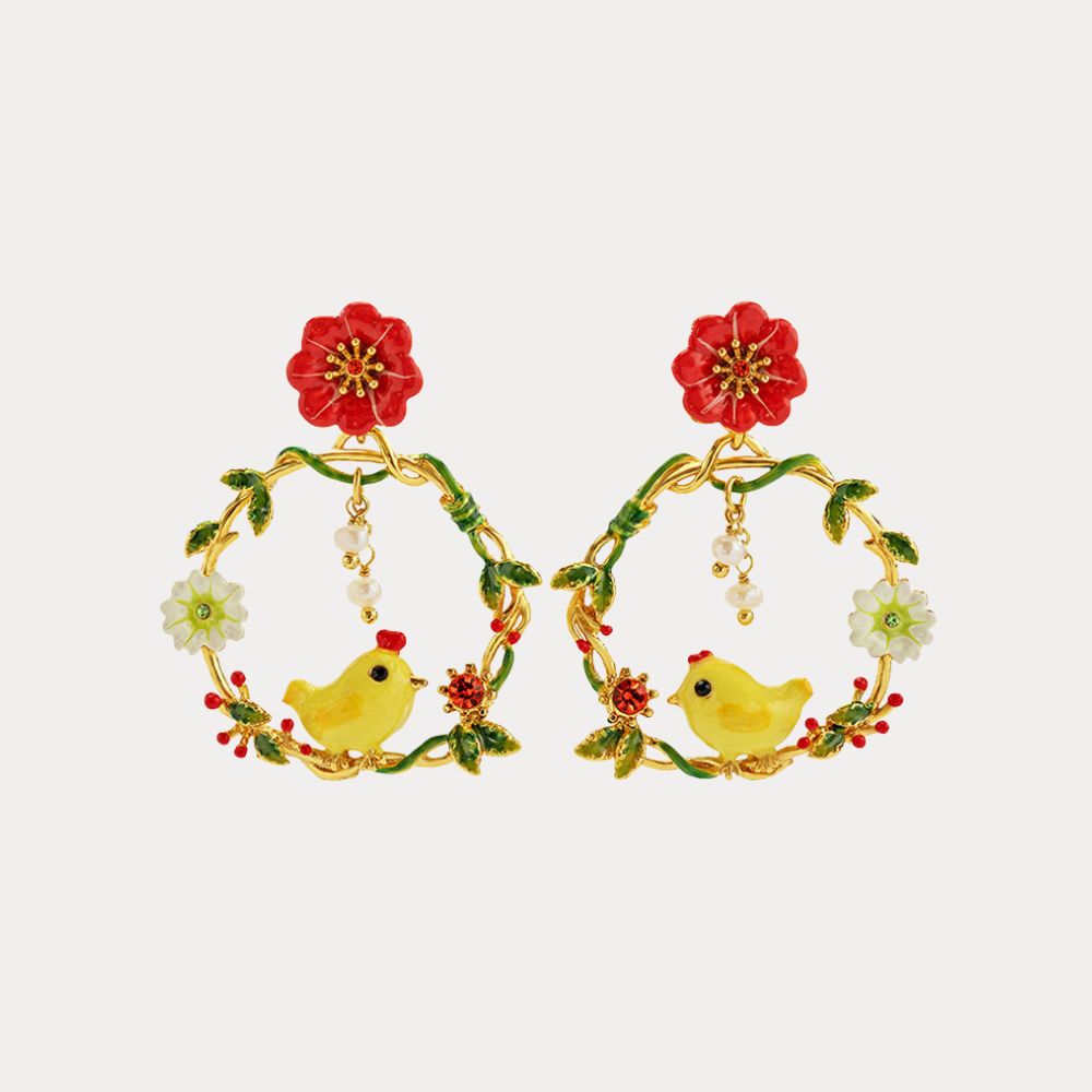 Little Chick Hoop Earrings