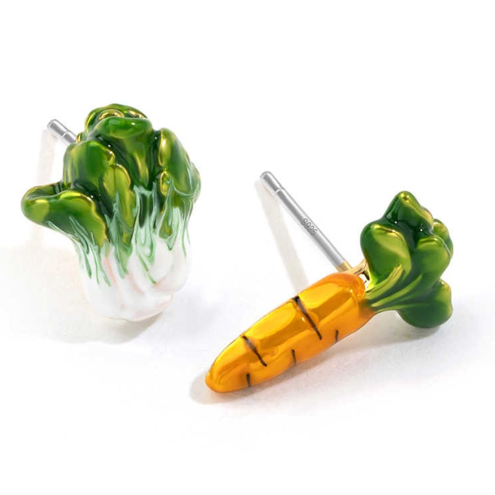 Vegetable Earrings Set