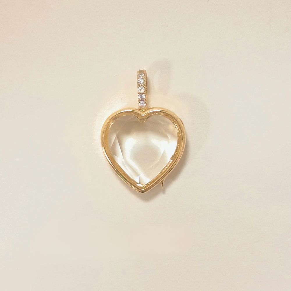 Personalized Heart Charm Box Necklace