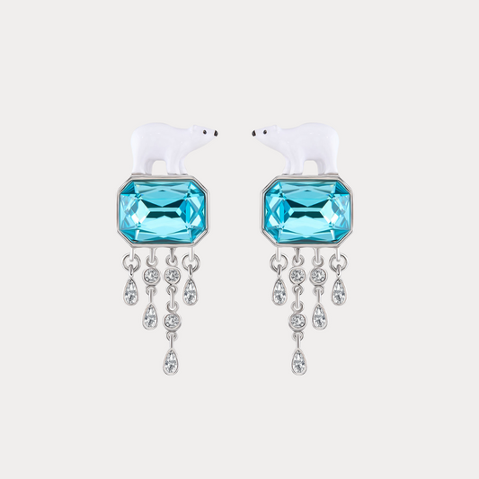 Polar Bear Tassel Earrings