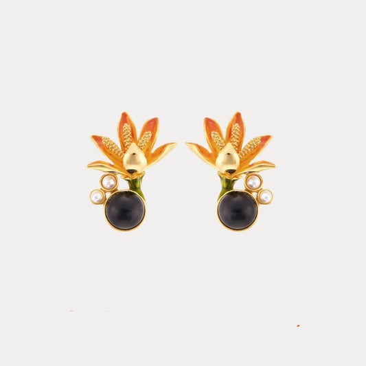 Blackberry Lily Earrings