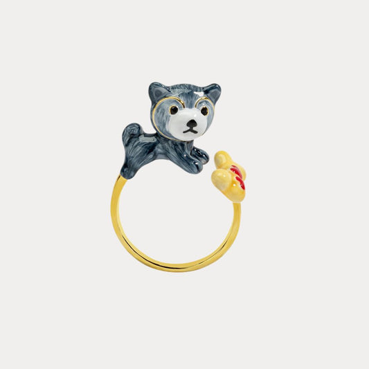 Husky Puppy Ring