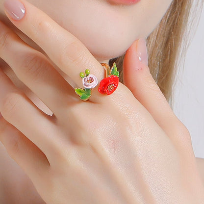 Corn Poppy Ring