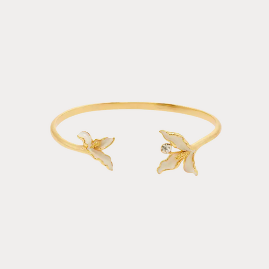 Golden Calla Lily Bracelet