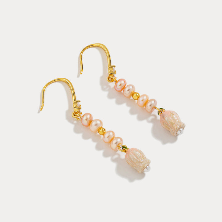 Lily Of The Valley Pearl Earrings