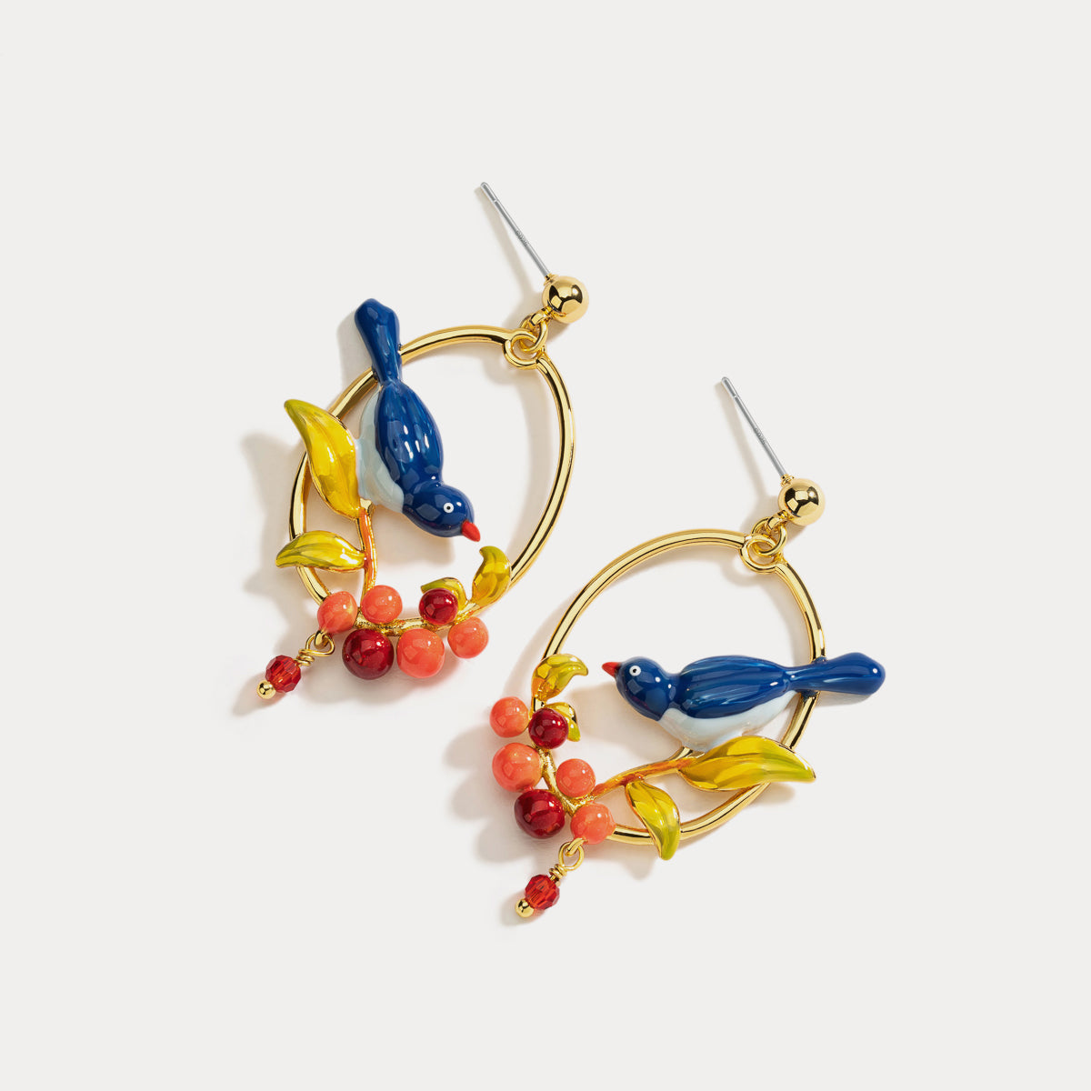 Magpie Berry Hoop Earrings