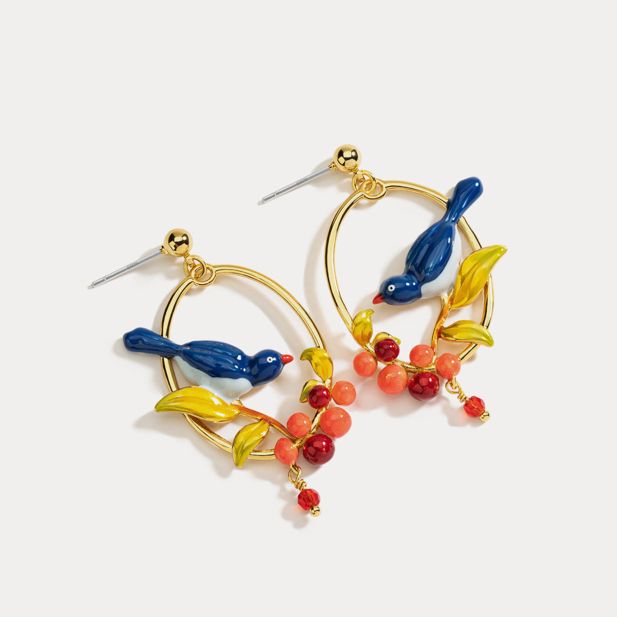 Magpie Berry Hoop Earrings