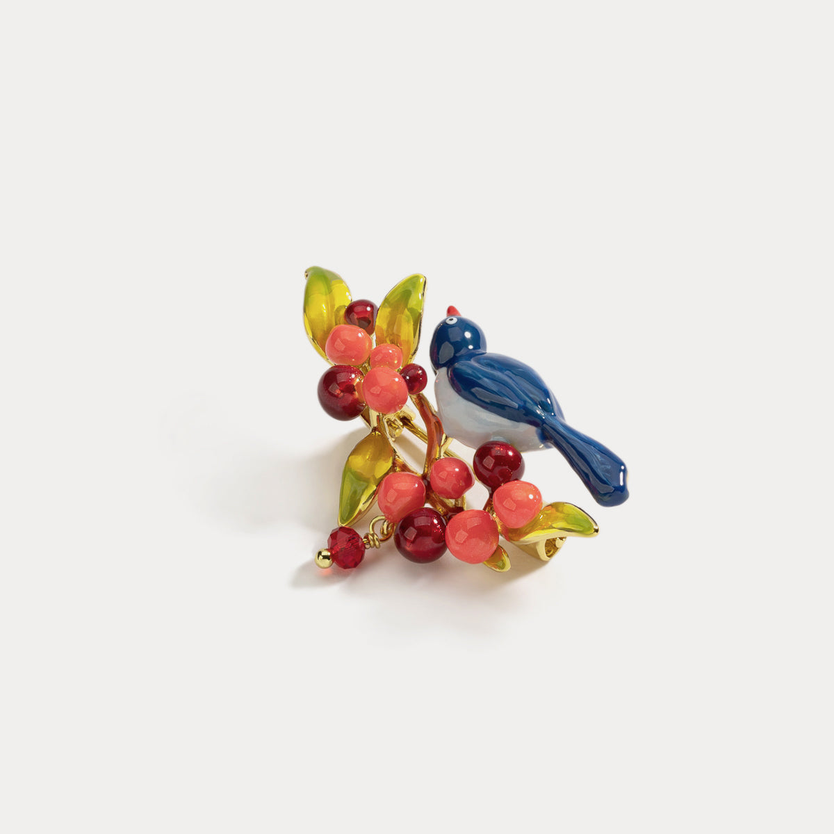 Magpie Berry Brooch