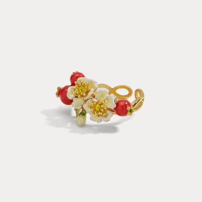 Cranberry Flowers Ring