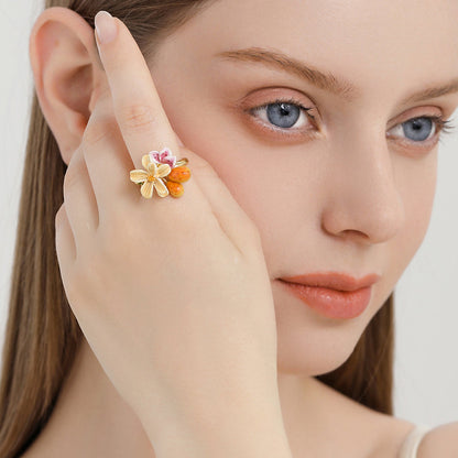 Sweet Pear Flower Ring