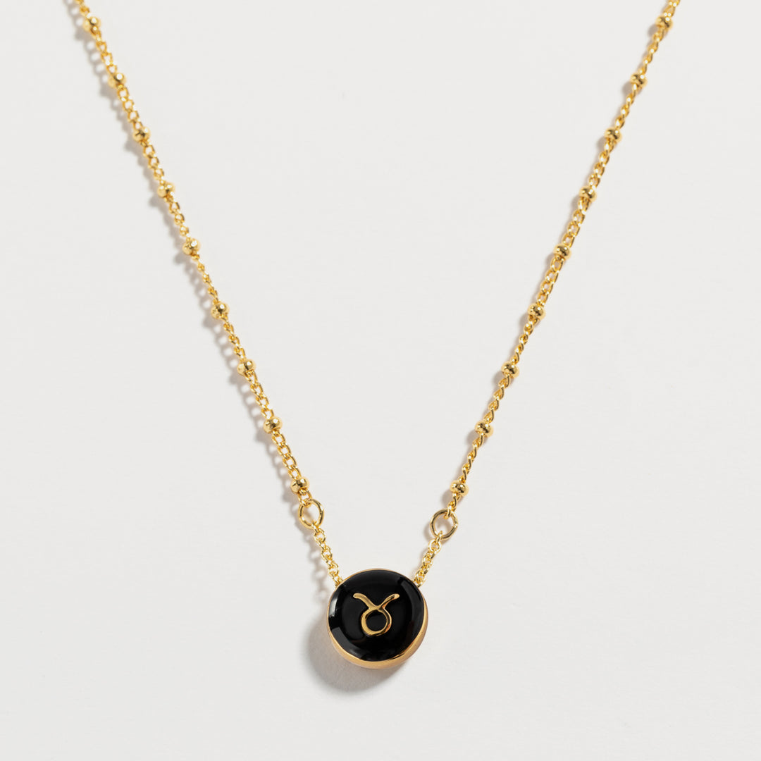 Zodiac Sign Four-leaf Clover Necklace