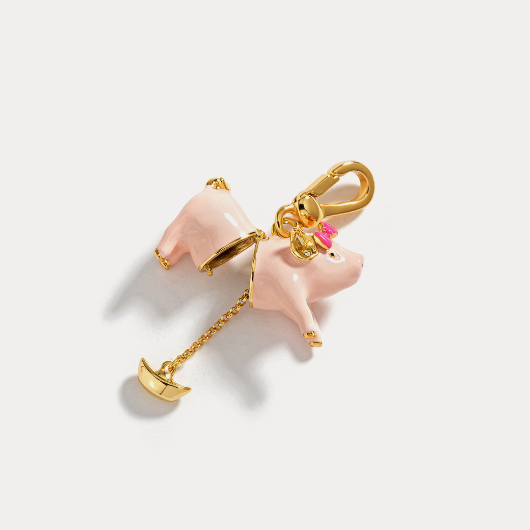 Pink Pig Locket Pendant