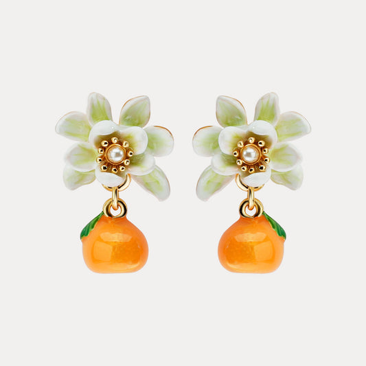 Orange Drop Earrings