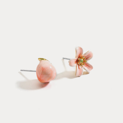 Peach Stud Earrings