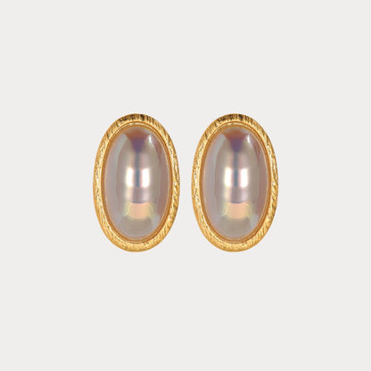 Vintage Iridescent Glow Stud Earrings