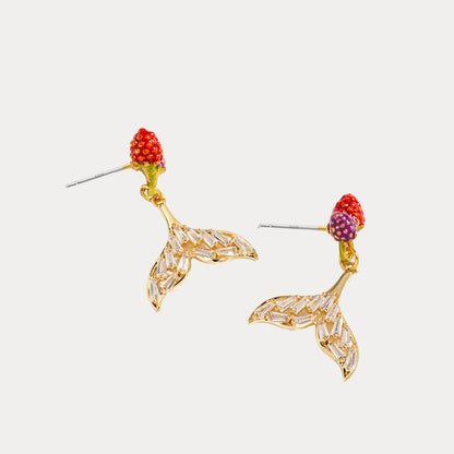 Crystal Fishtail Earrings