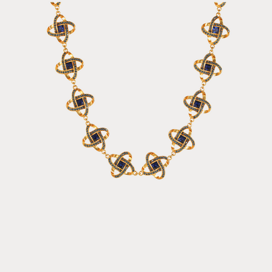 Vintage Midnight Knot Necklace