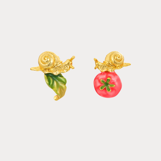 Tomato Stud Earrings