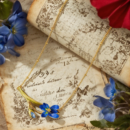Iris Flower Necklace
