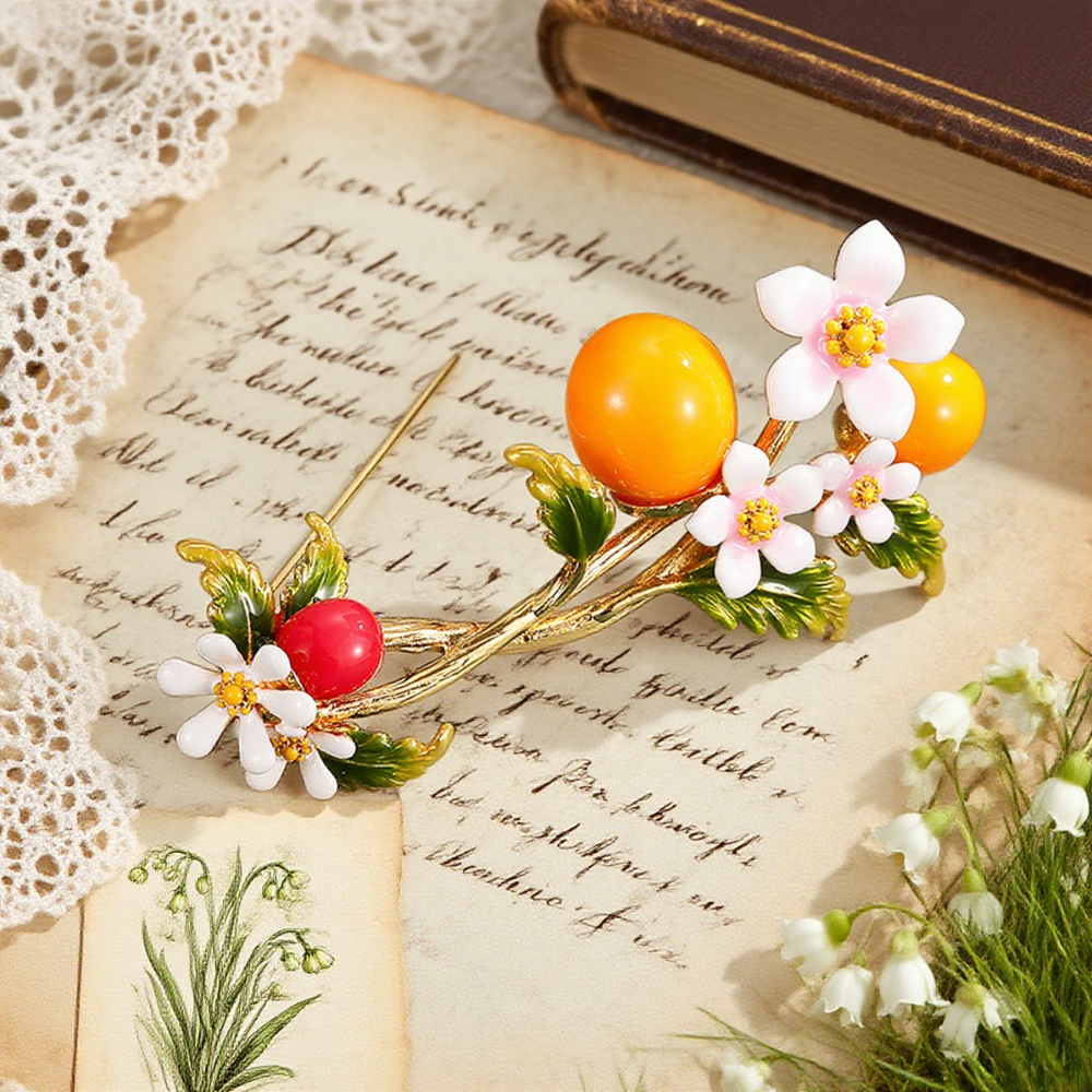 Cherry Tomato Brooch