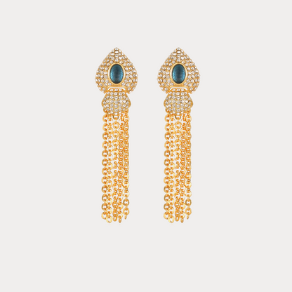 Vintage Midnight Tassel Earrings