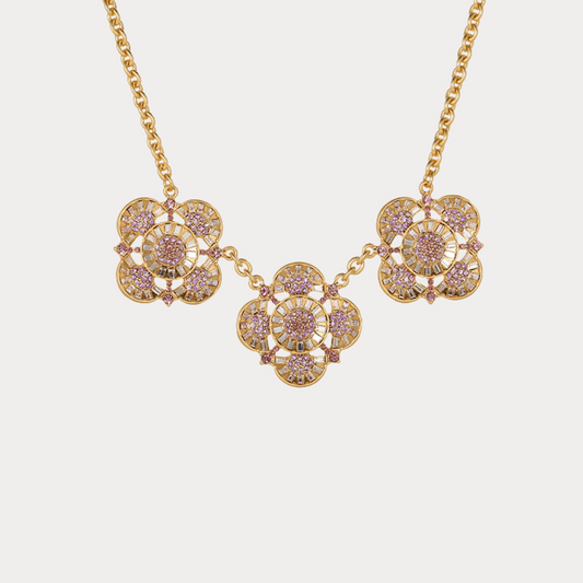 Vintage Radiant Clover Necklace